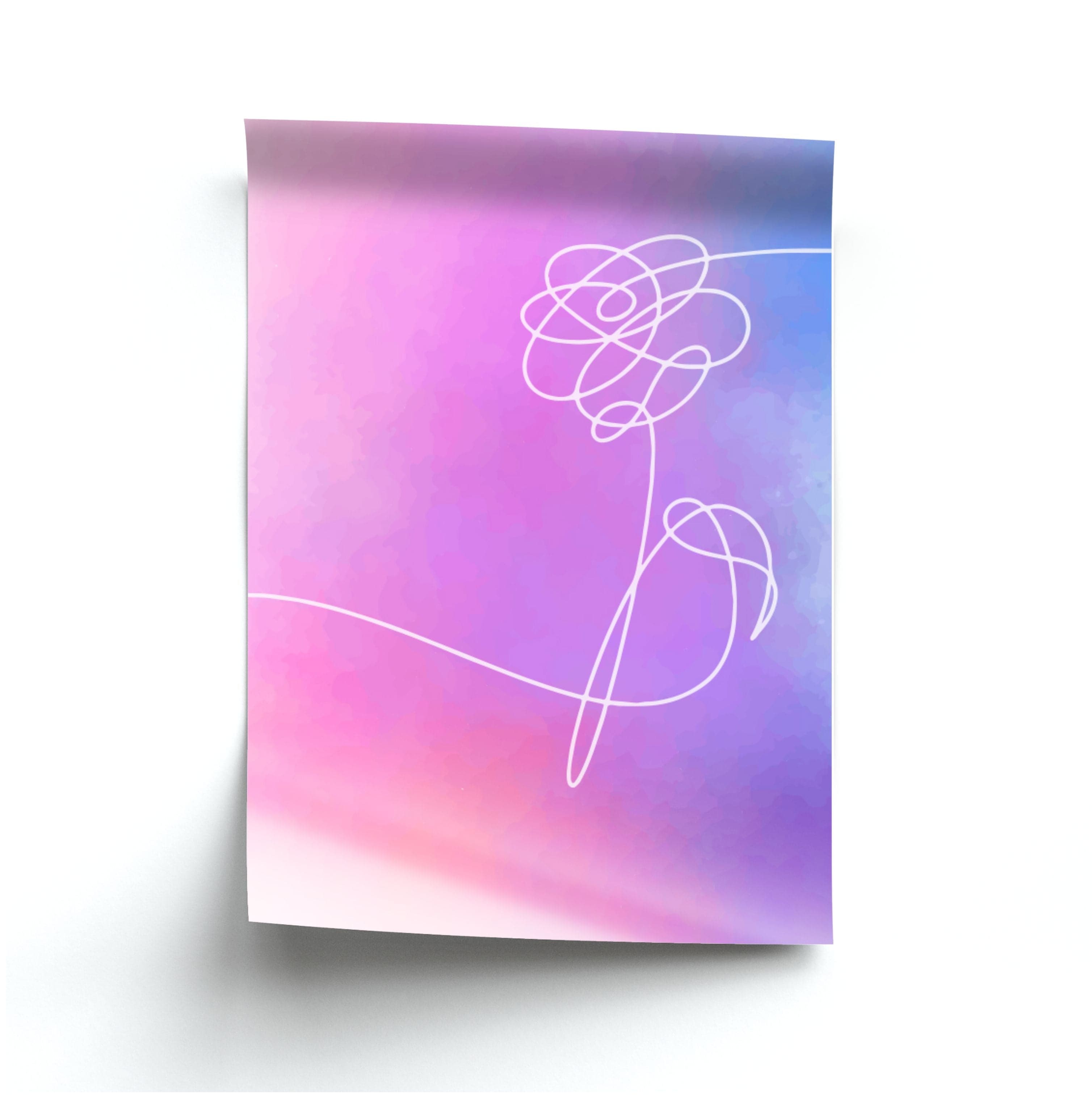 BTS Flower Pattern - K Pop Poster