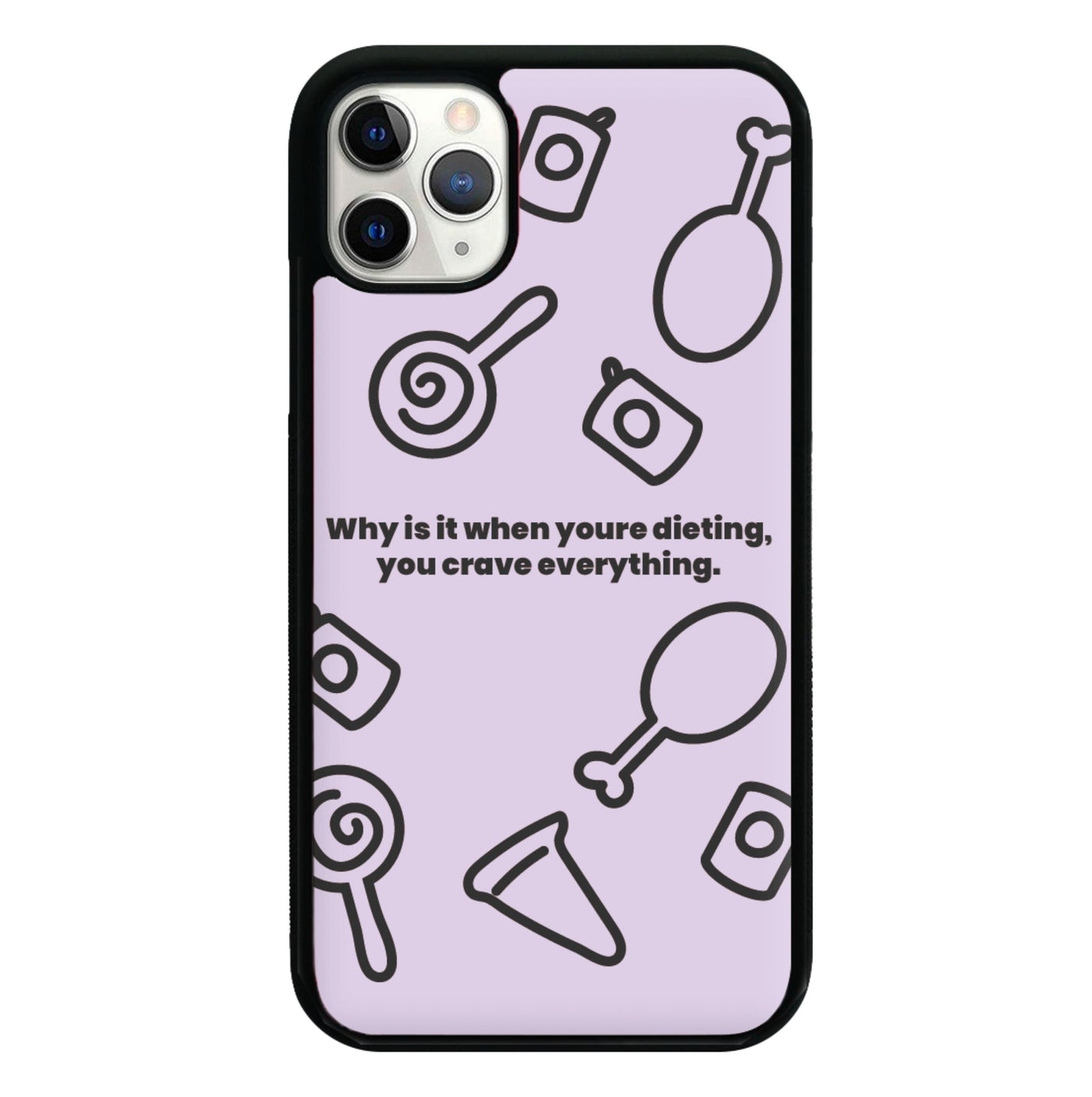 Why is it when youre dieting, you crave evrything - Kim Kardashian Phone Case