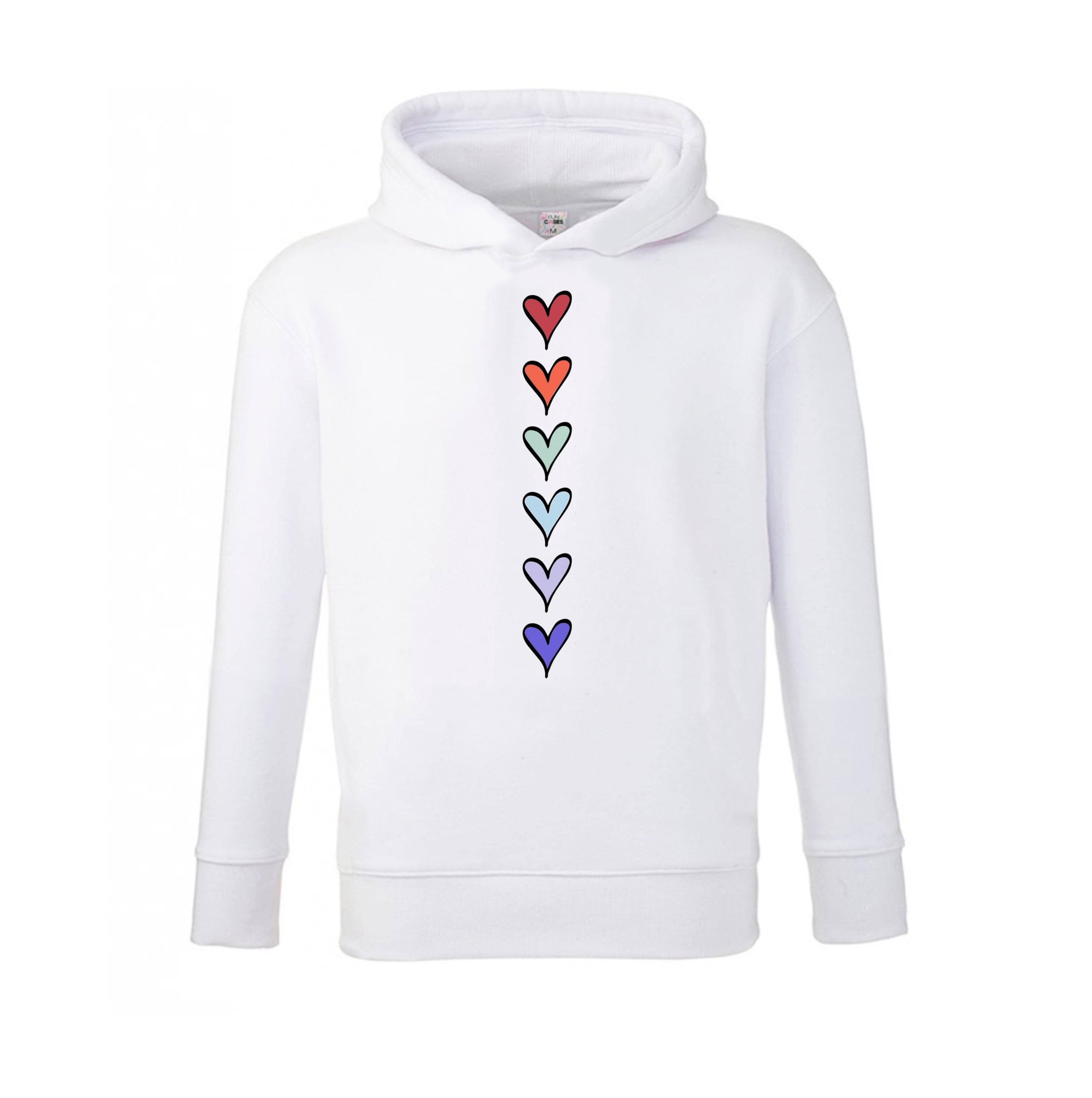 Love Heart Line Kids Hoodie