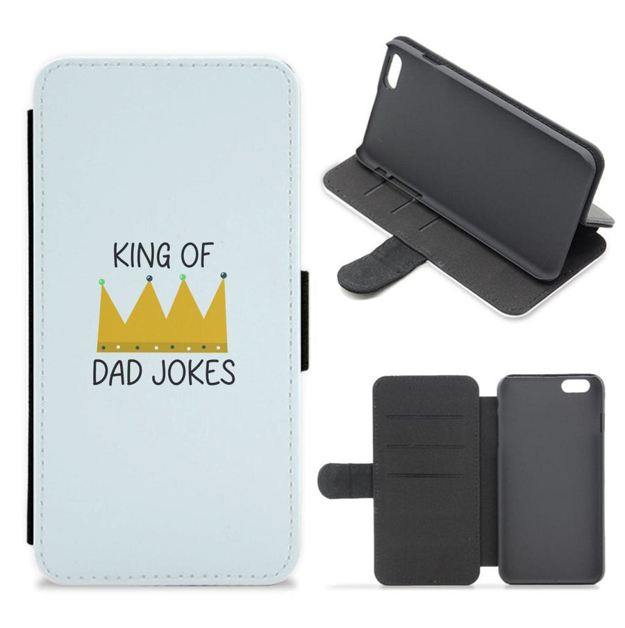 King Of Dad Jokes - Fathers Day Flip / Wallet Phone Case