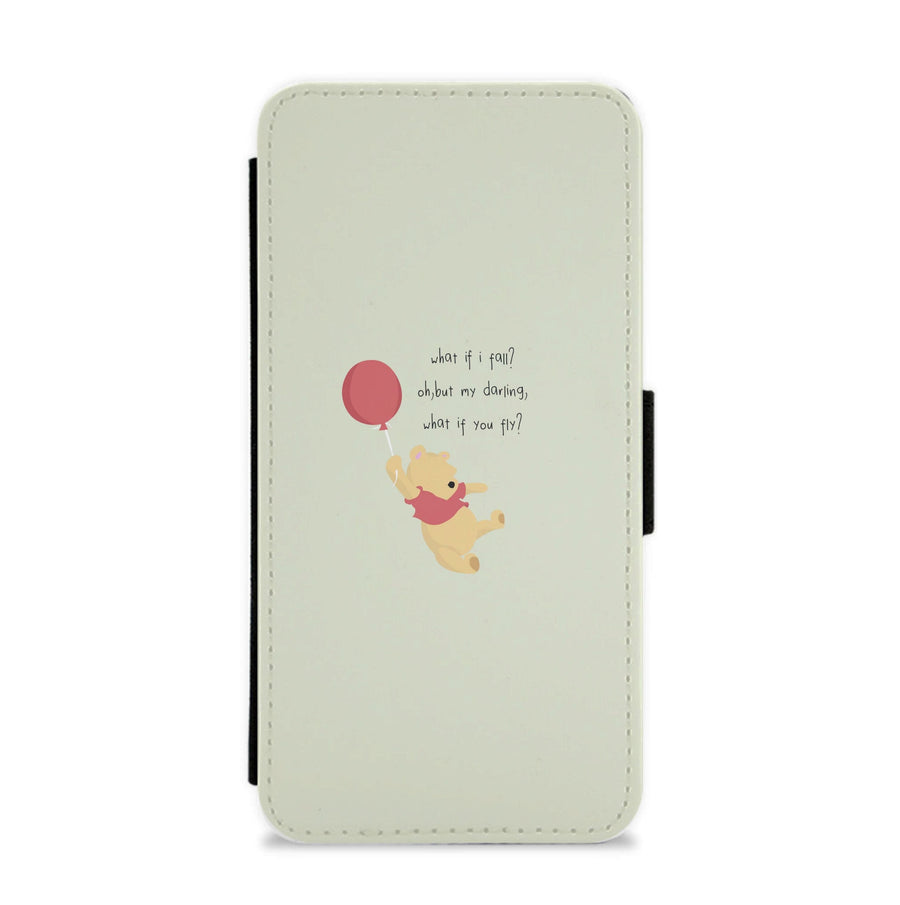 What If I Fail - Winnie The Pooh Flip / Wallet Phone Case
