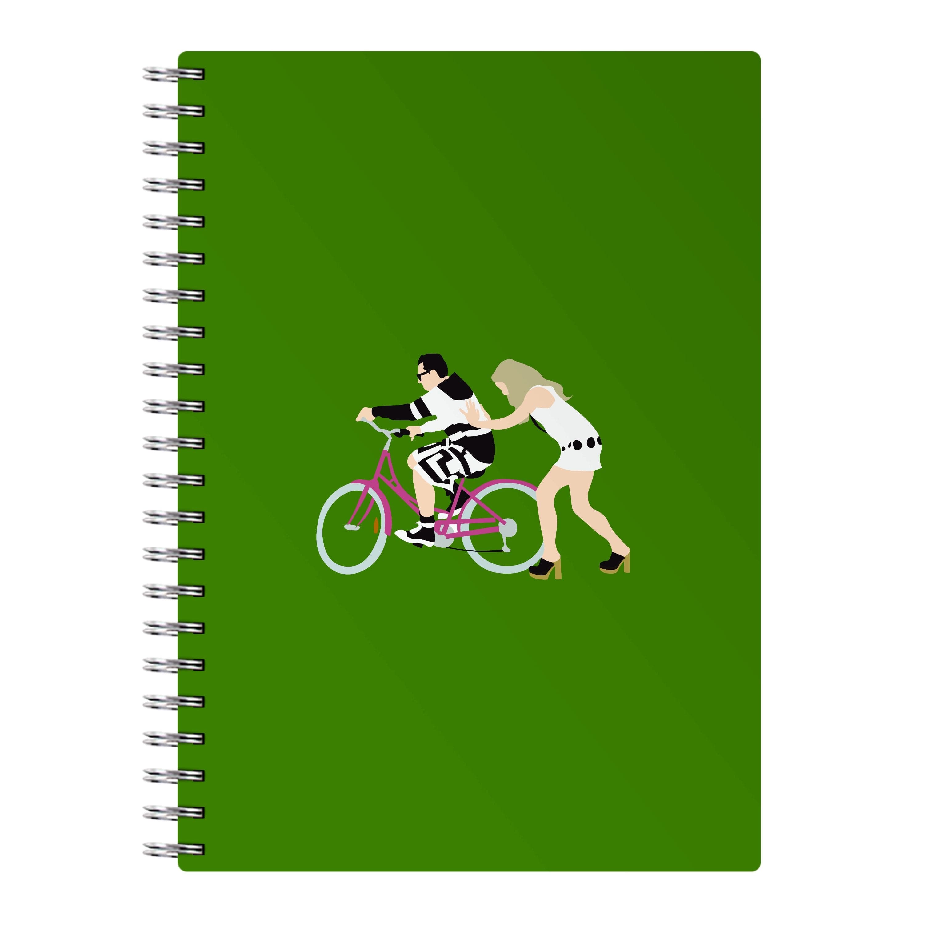 David Riding A Bike Notebook