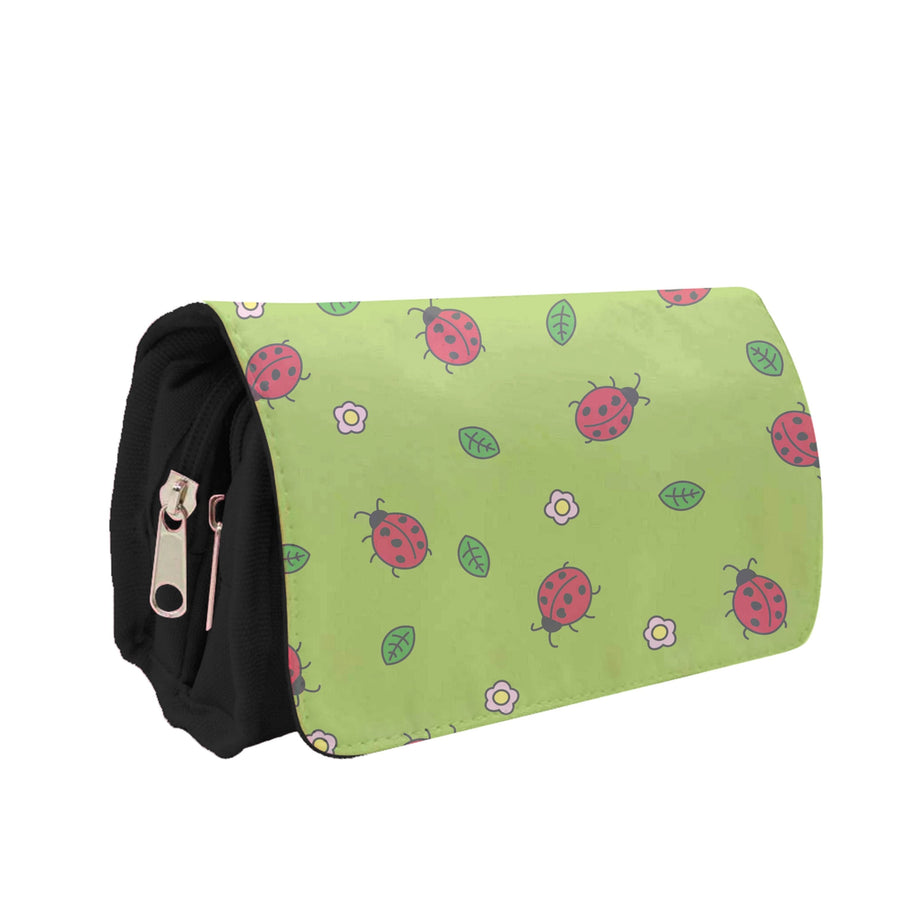 Ladybugs And Flowers - Spring Patterns Pencil Case
