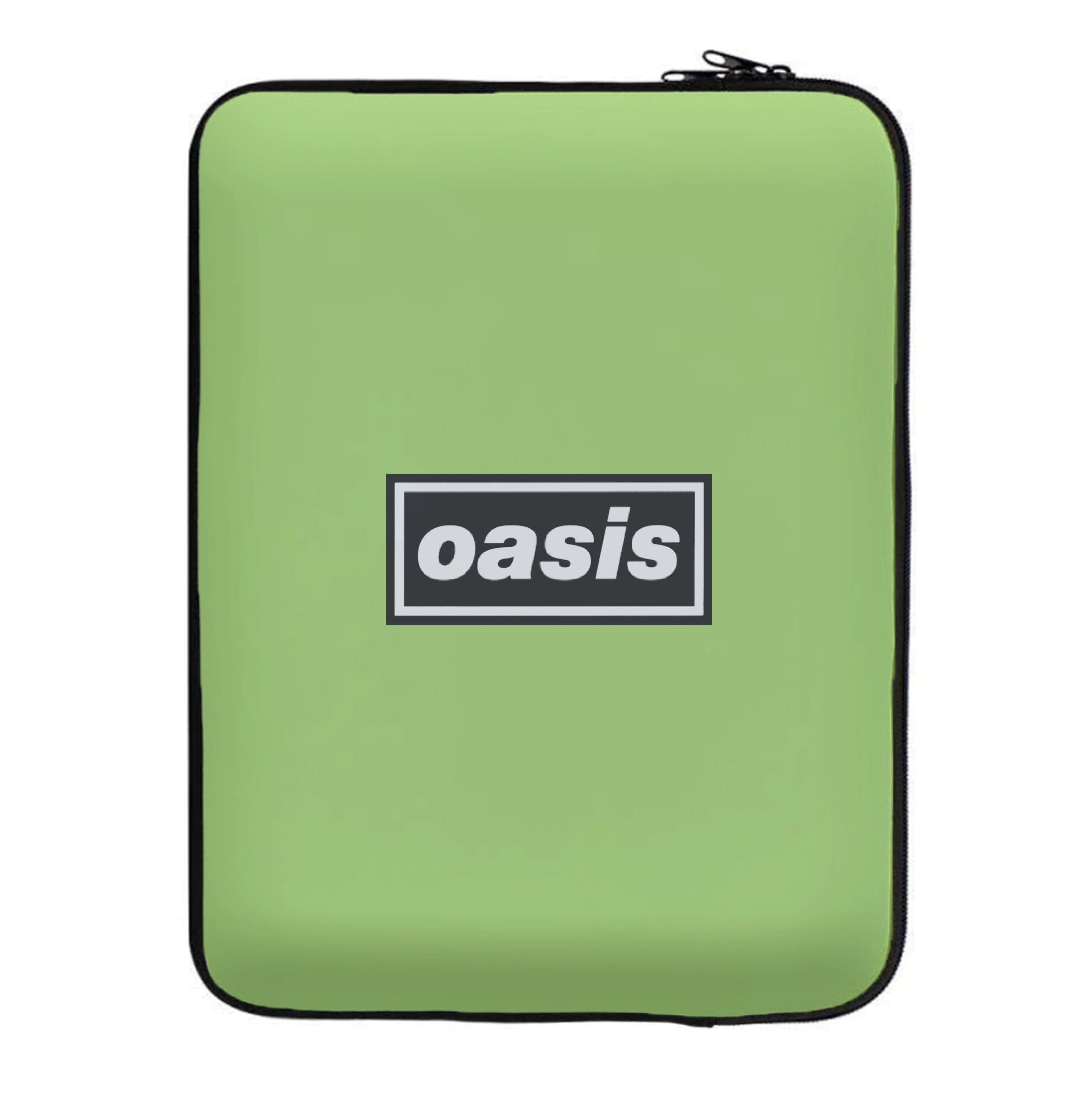 Band Name Green Laptop Sleeve