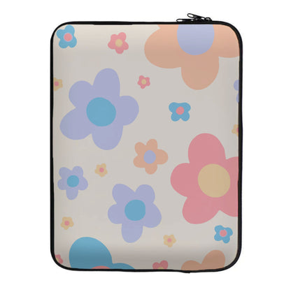 Playful Flower Pattern Laptop Sleeve