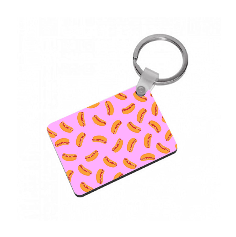 Hot Dogs - Fast Food Patterns Keyring