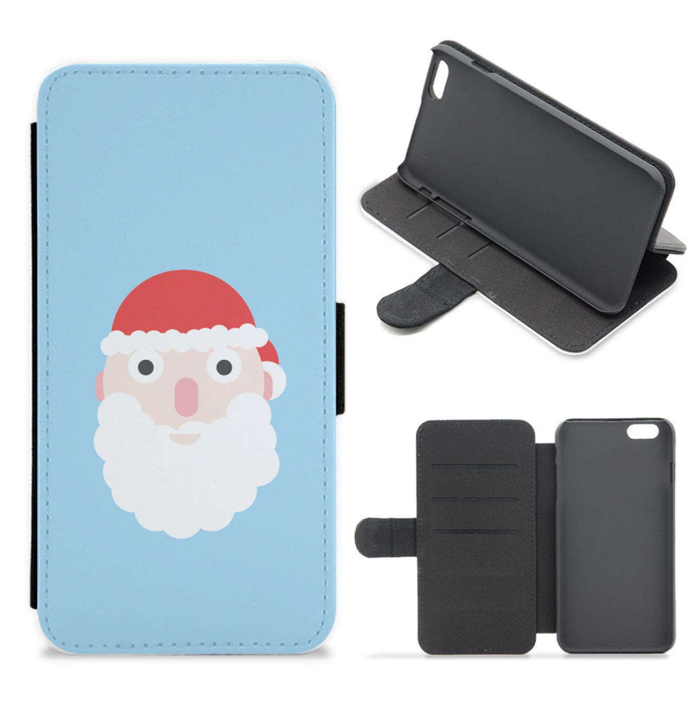 Santa's Face - Christmas Flip / Wallet Phone Case