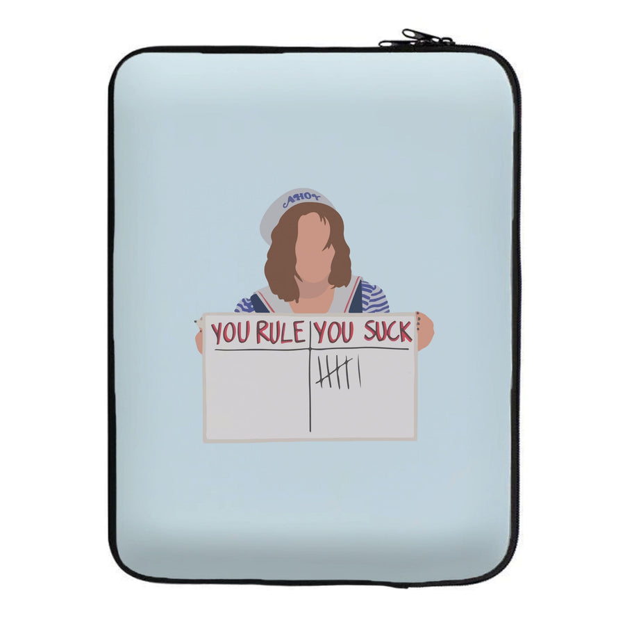 You Suck Tally - Stranger Things Laptop Sleeve