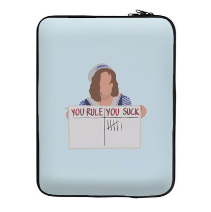 You Suck Tally Laptop Sleeve