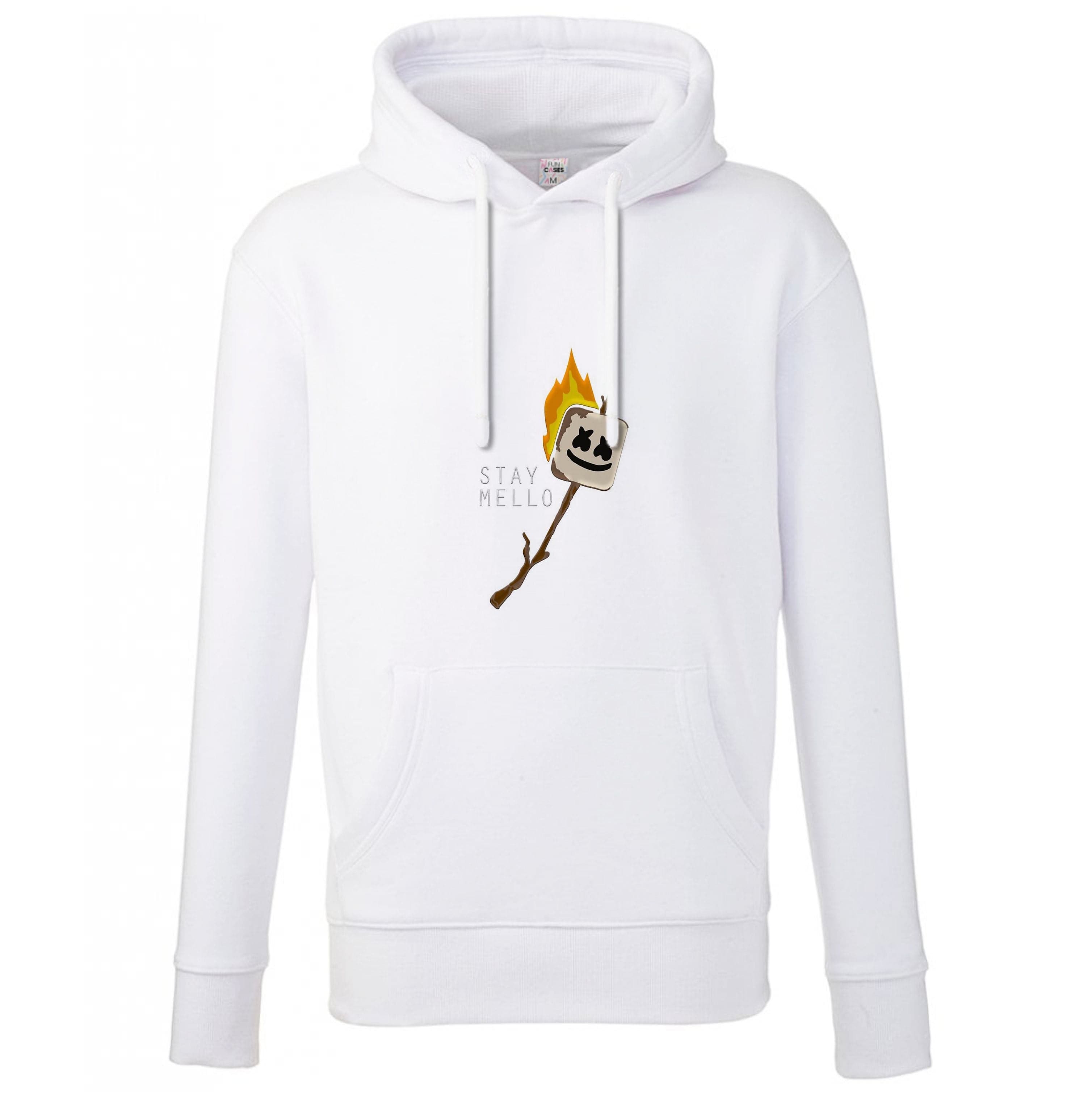 Stay Mello White Helmet DJw - White Helmet DJ Hoodie