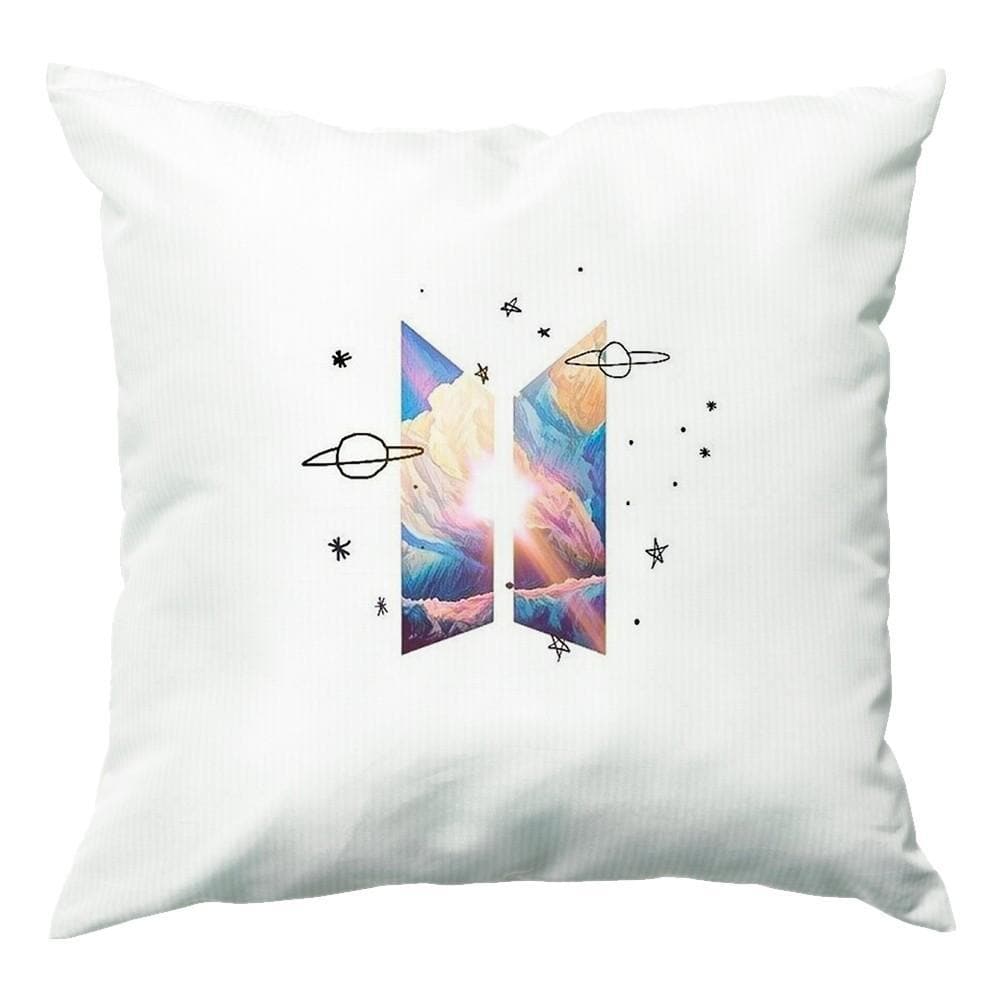 Space K-Pop Band Logo Cushion