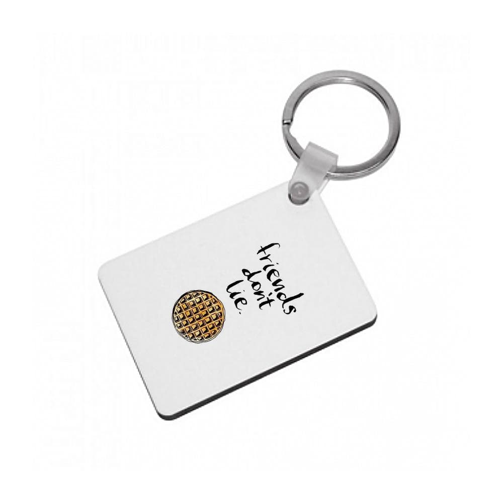 Friends Don't Lie Waffle - Stranger Things Keyring - Fun Cases