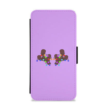 Reindeer Lights - Christmas Flip / Wallet Phone Case