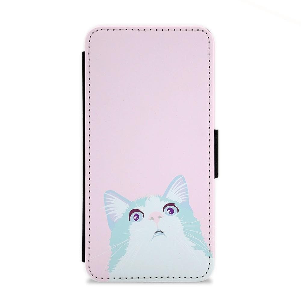 Curious Cat Flip Wallet Phone Case - Fun Cases