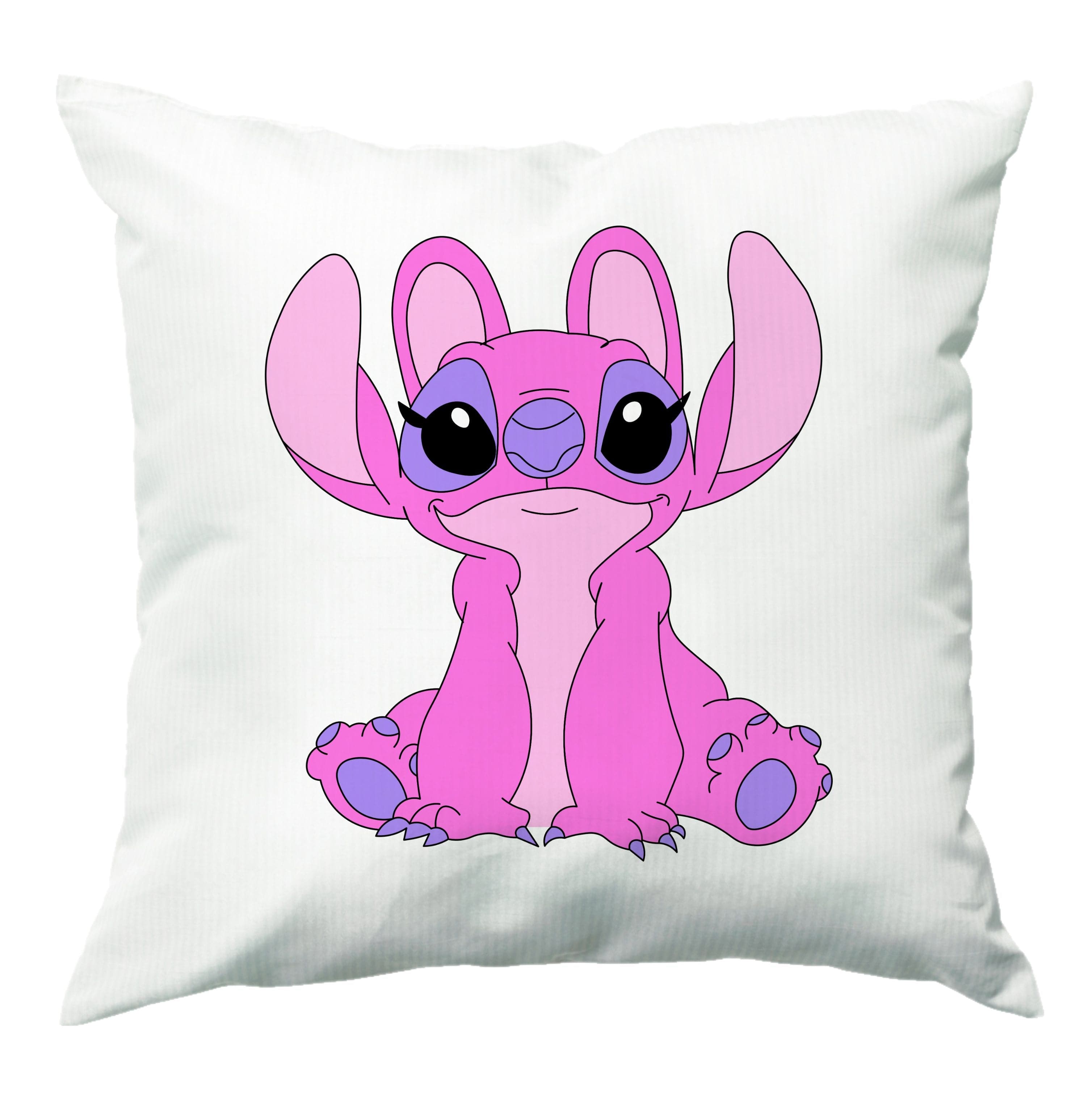 Sitting Down - Pink Alien Cushion