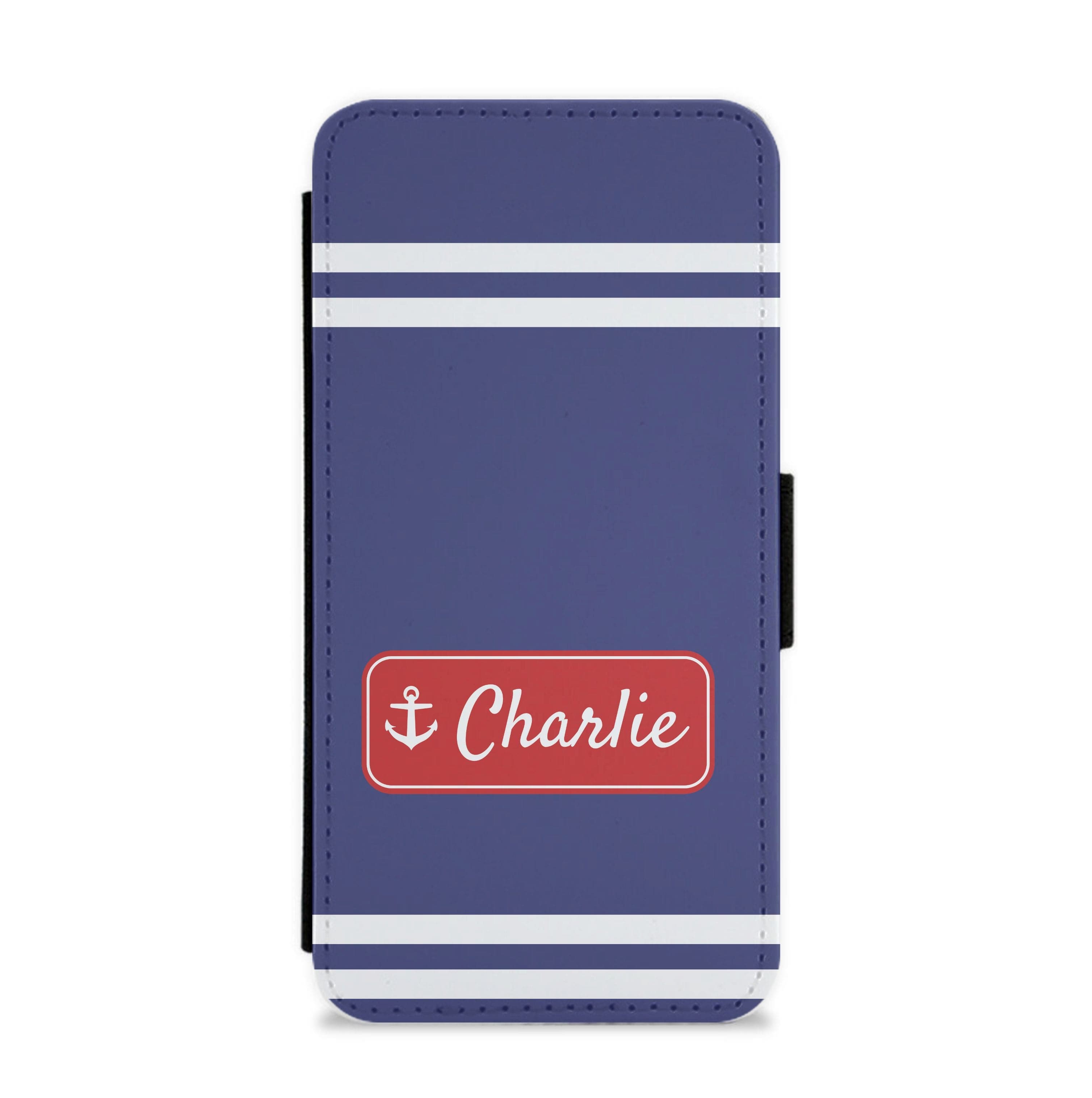 Scoops Ahoy Name Tag - Personalised Stranger Flip / Wallet Phone Case