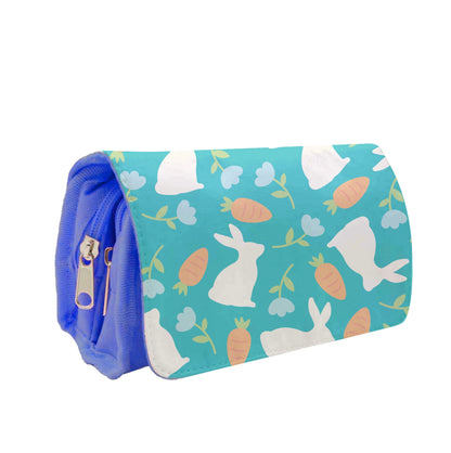 Bunnies And Carrots - Easter Patterns Pencil Case