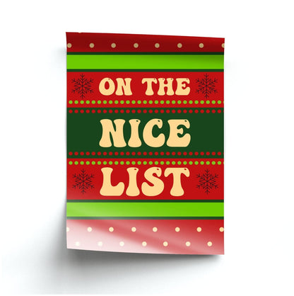 On The Nice List - Naughty Or Nice  Poster