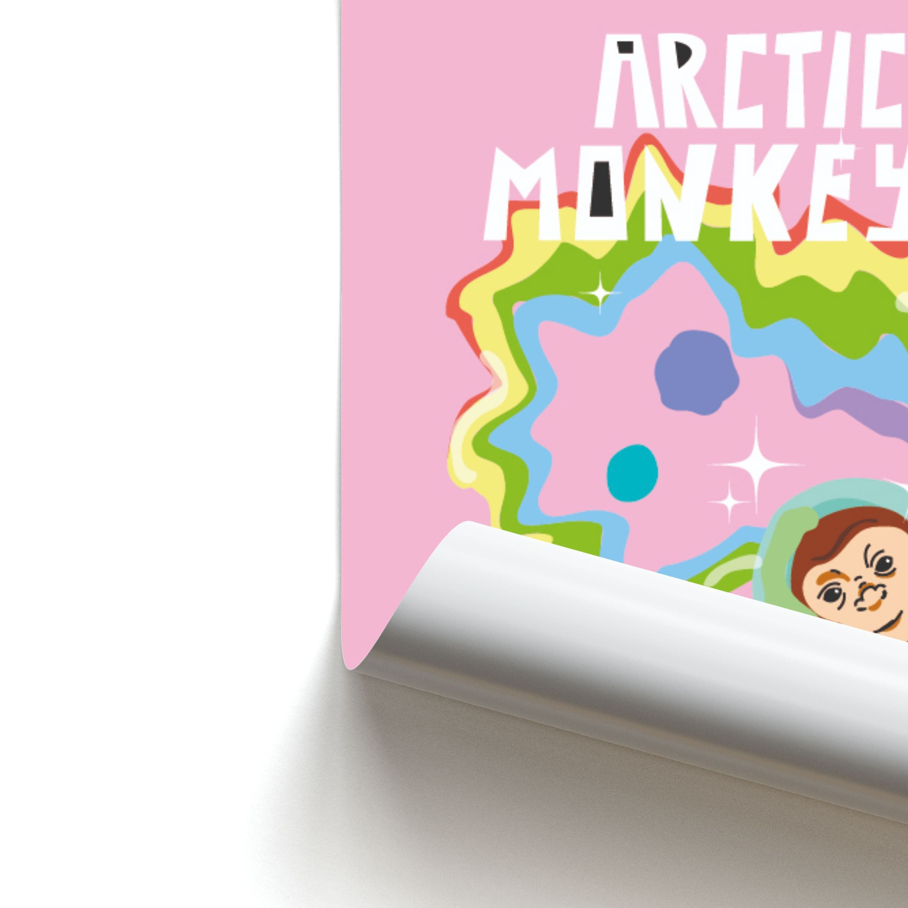 A Monkeys - Pink Poster