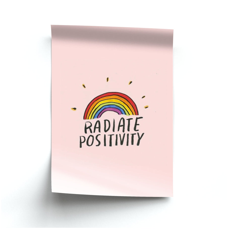 Radiate Positivity Rainbow - Positivity Poster