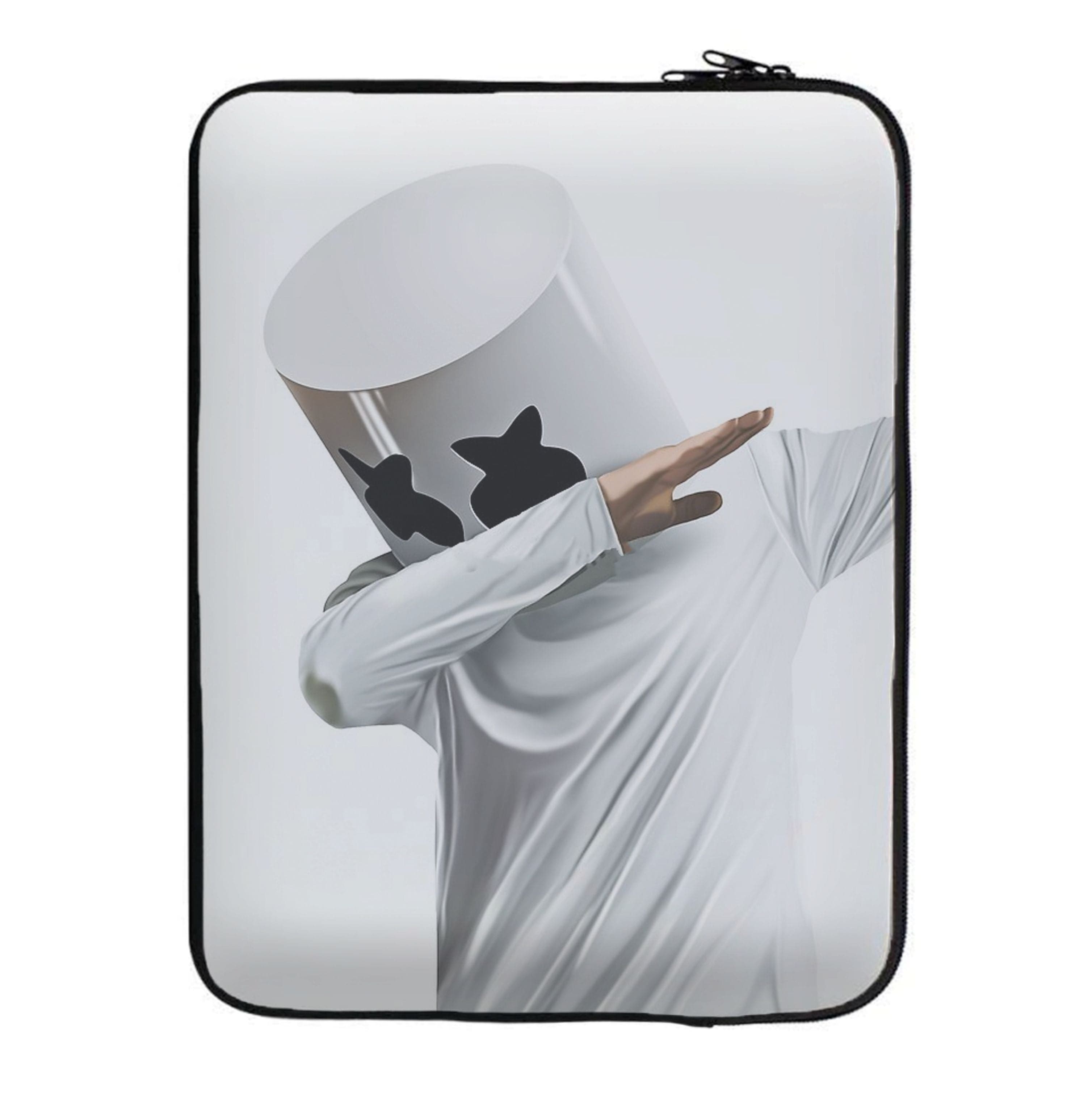 White Helmet DJ Dab Laptop Sleeve