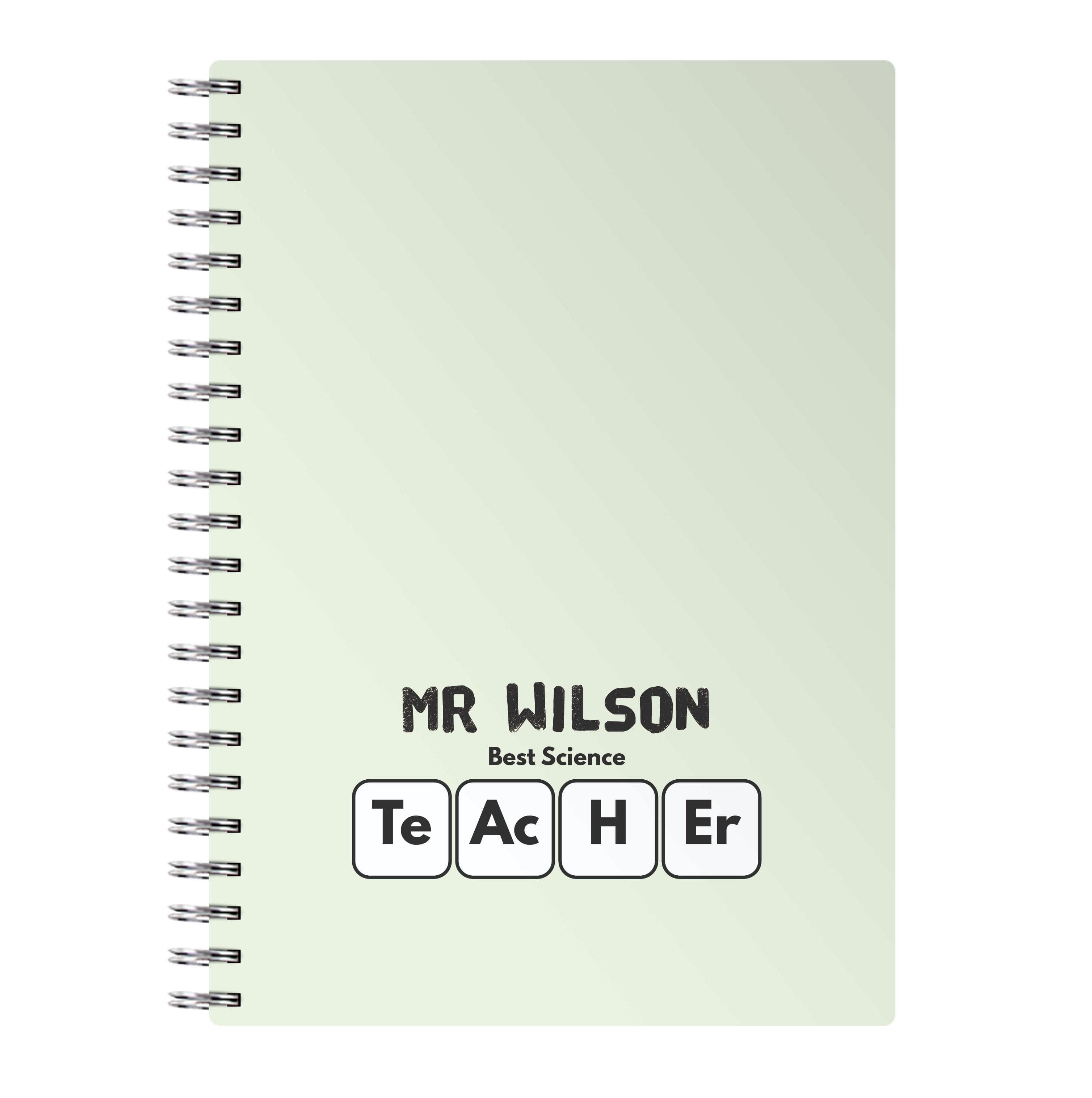 Science Teacher - Personalised Teachers Gift Notebook