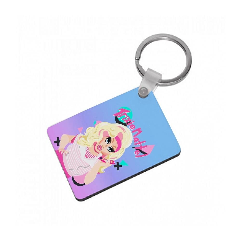 Trixie Mattel 80's Realness - RuPaul's Drag Race Keyring - Fun Cases