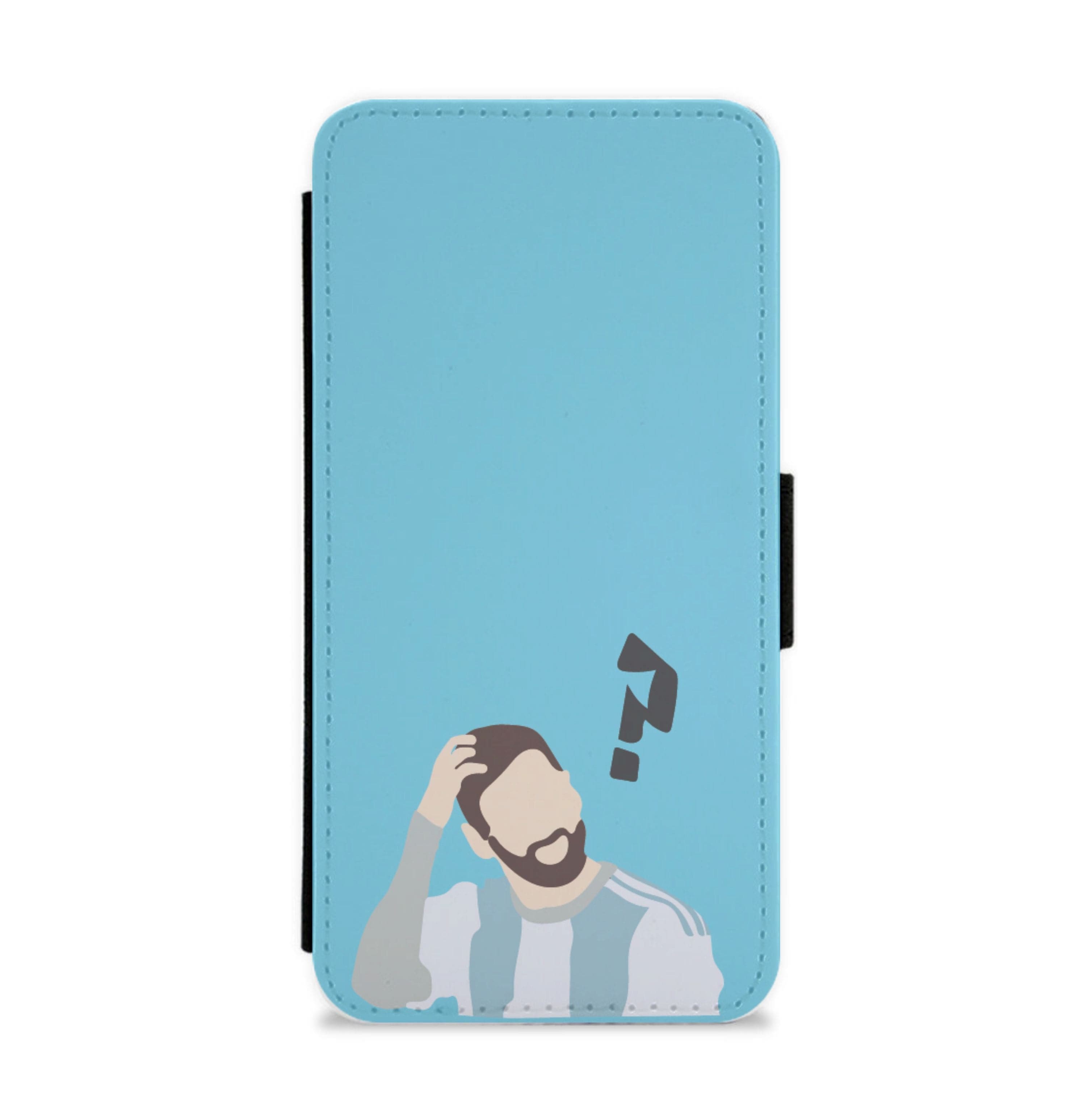 Question Mark - Messi Flip / Wallet Phone Case