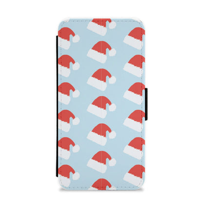 Santa Hat - Christmas Patterns Flip / Wallet Phone Case