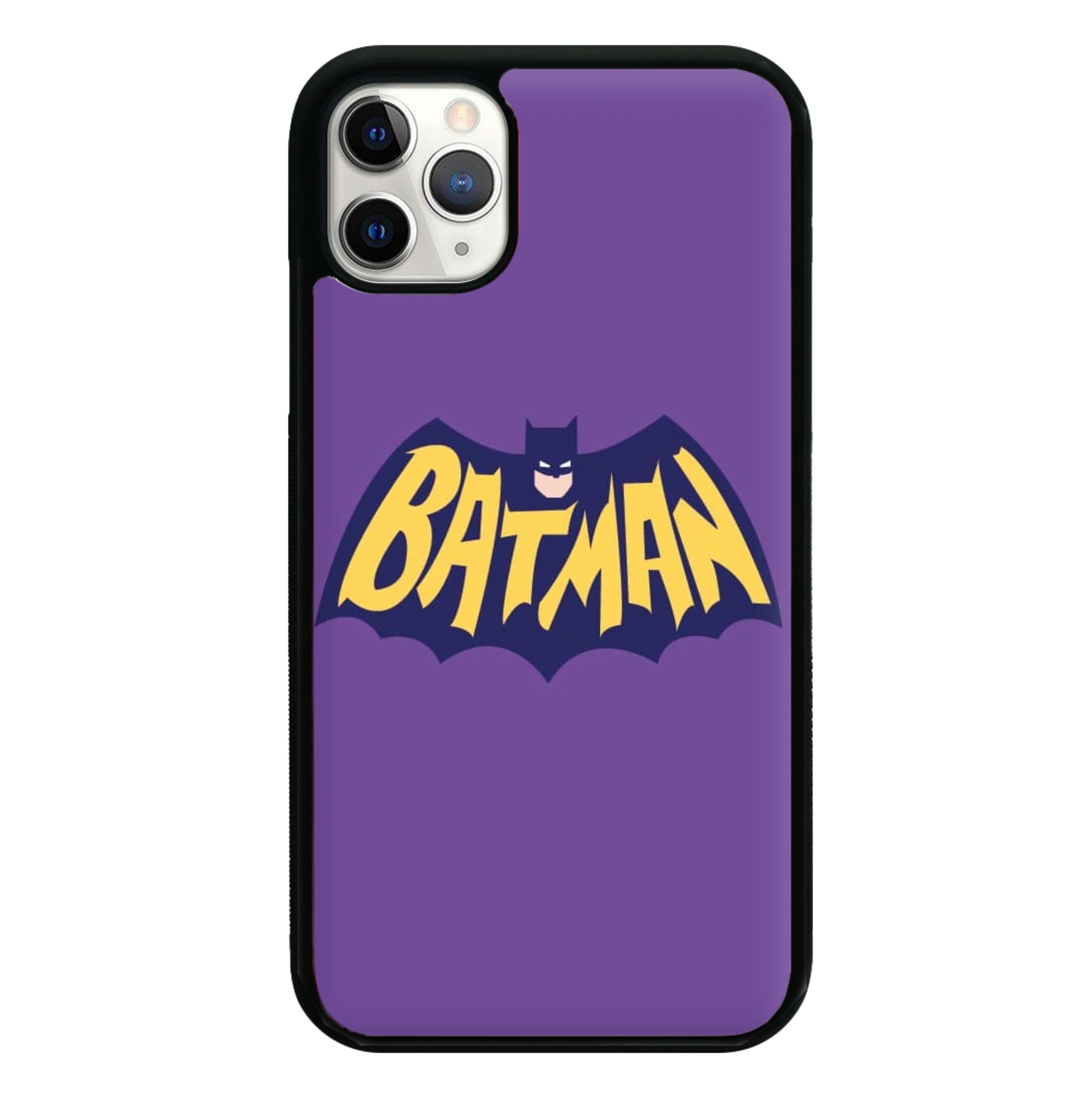 Bat Superhero Purple Logo Phone Case