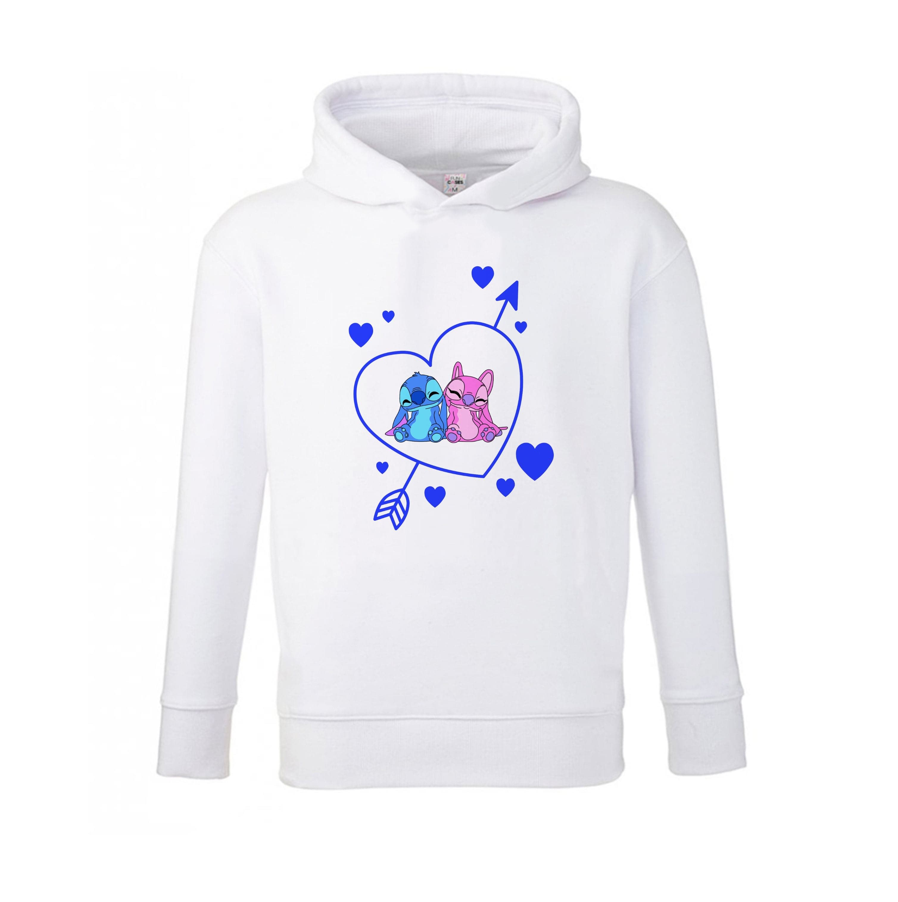 Arrow Heart - Pink Alien Kids Hoodie