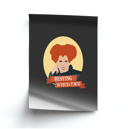 Resting Witch Face - Hocus Halloween Poster