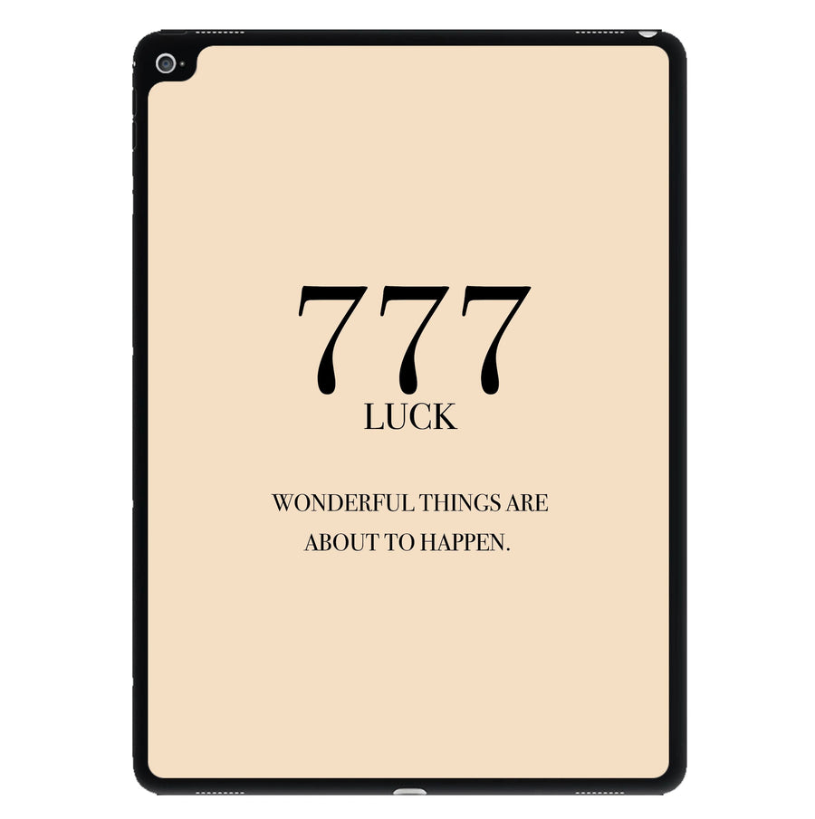 777 - Angel Numbers iPad Case