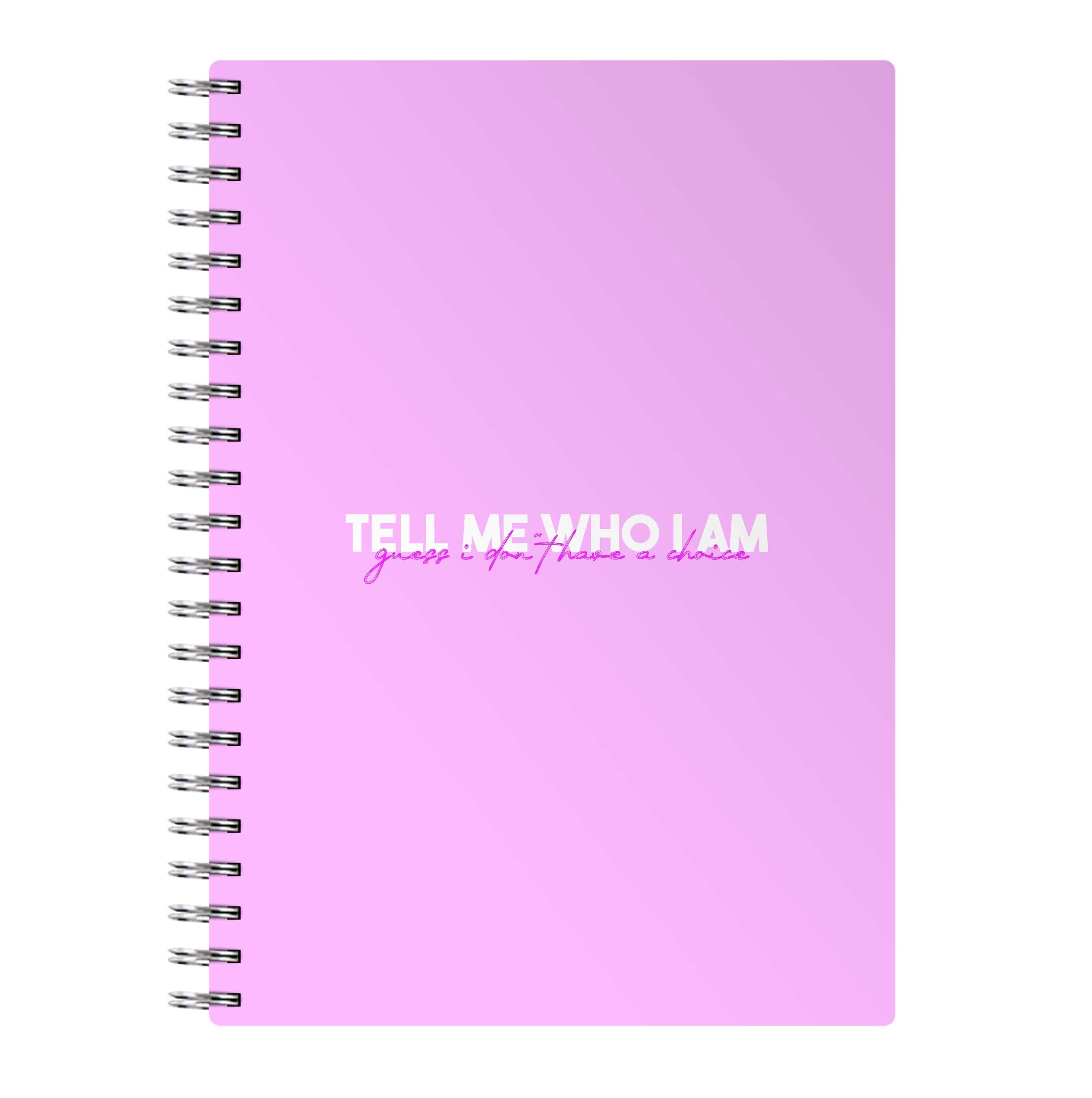 Tell Me Who I Am Notebook