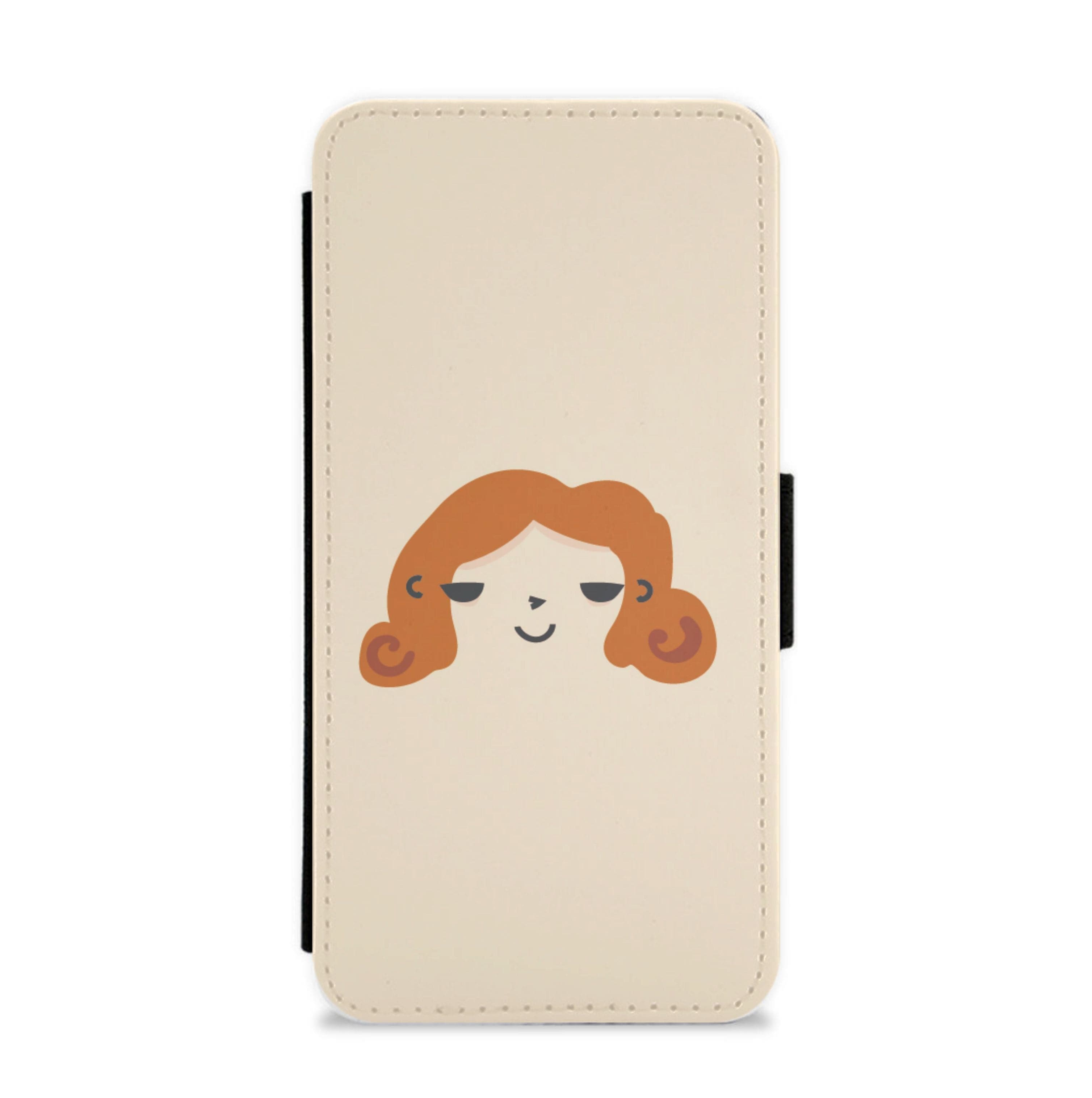 Black widow animated Flip / Wallet Phone Case