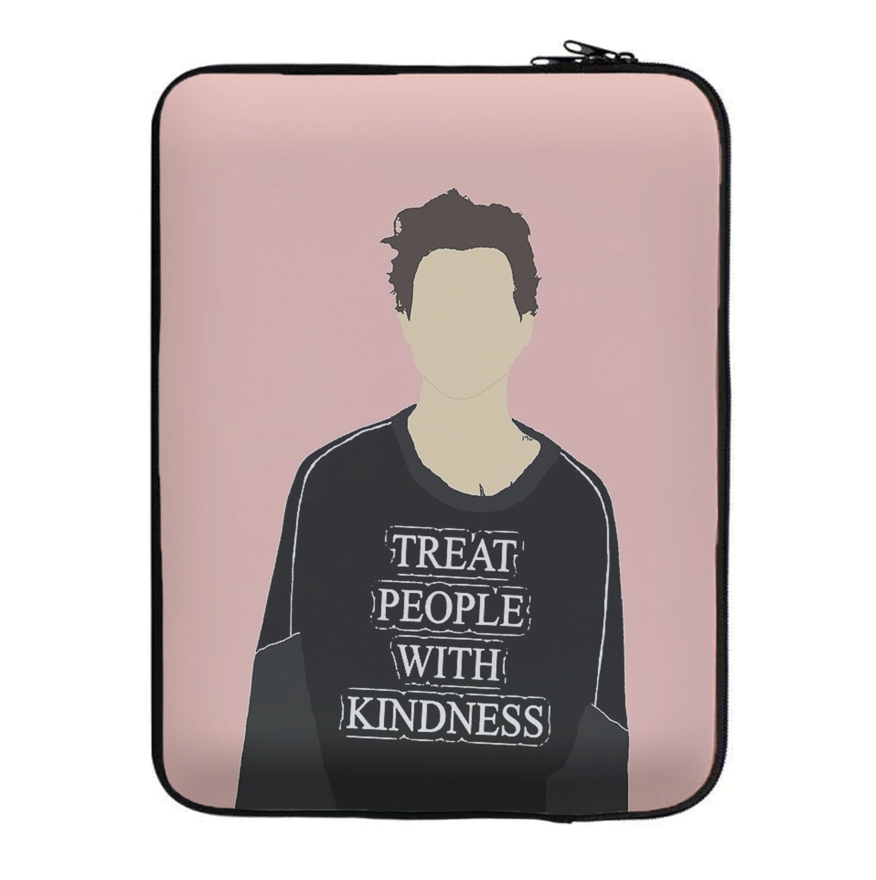 Pink Harry Faceless Cartoon Laptop Sleeve