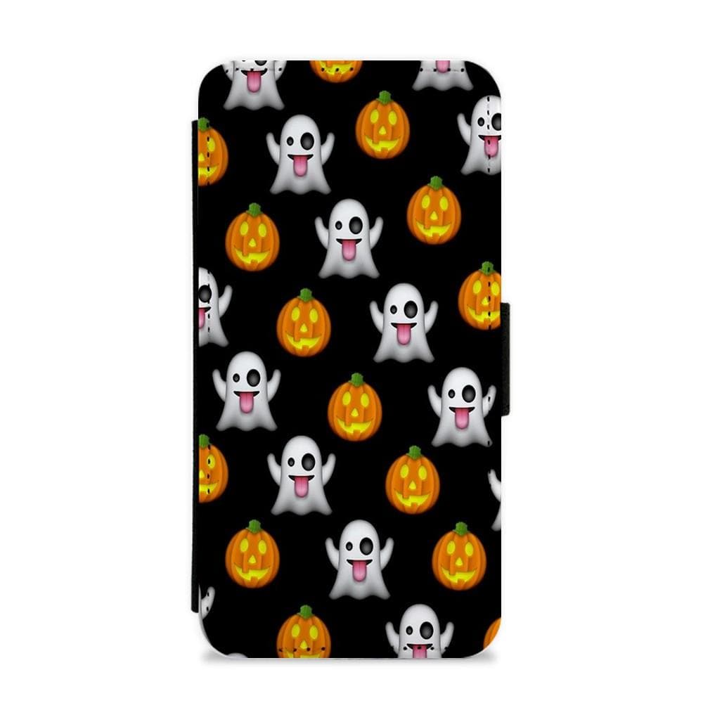 Halloween Emoji Pattern Flip / Wallet Phone Case - Fun Cases