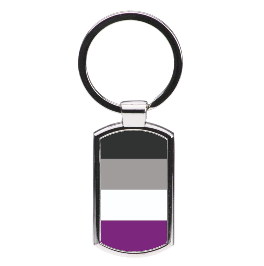 Asexual Flag - Pride Luxury Keyring