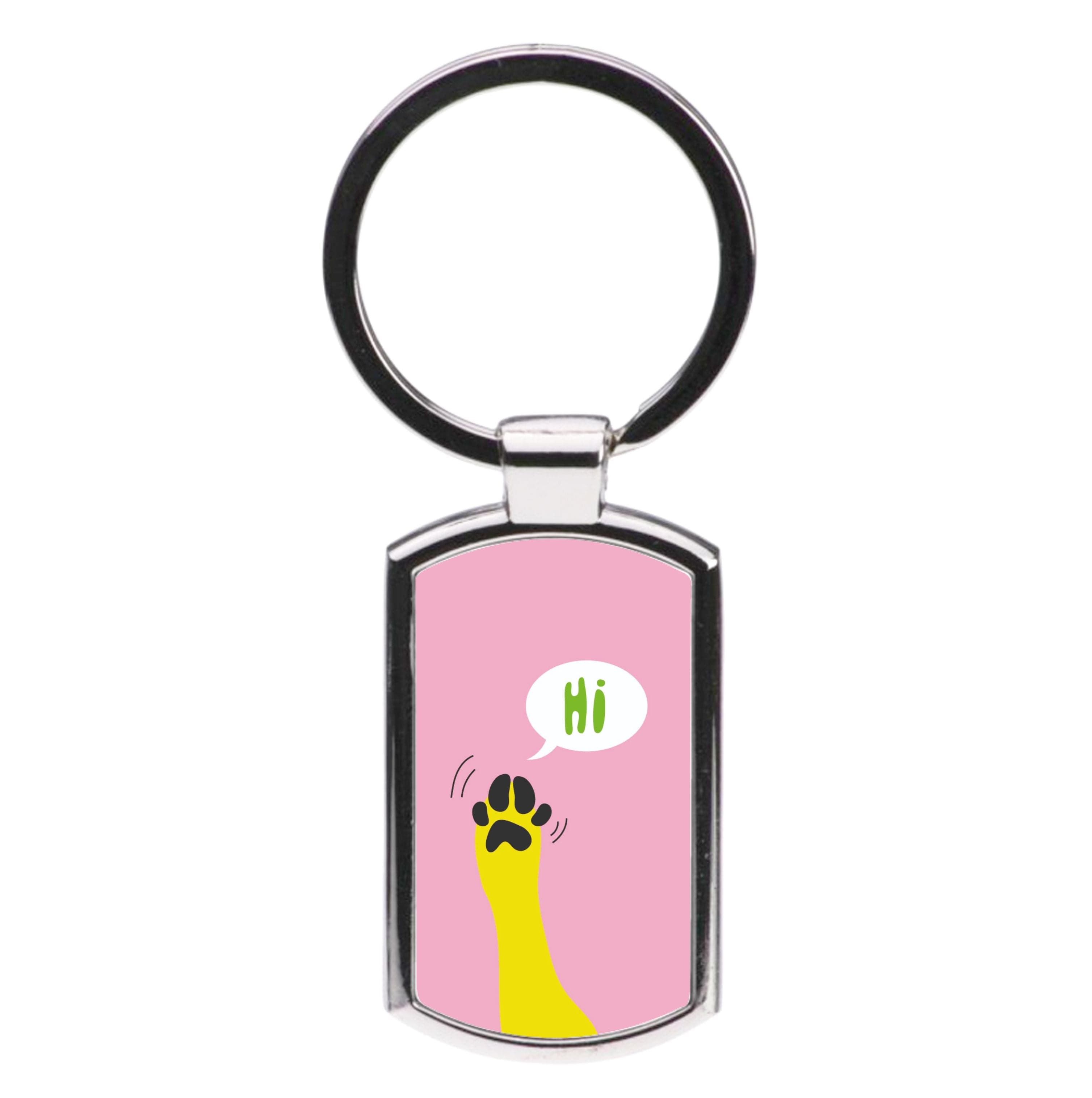 Hi - Dog Patterns Luxury Keyring