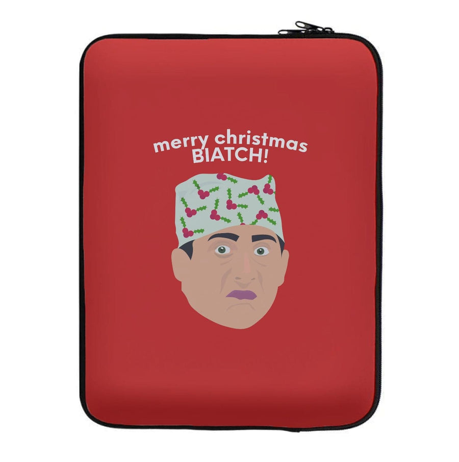 Merry Christmas Biatch - The Office Laptop Sleeve