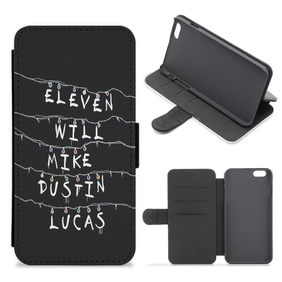 Eleven, Will, Mike, Dustin & Lucas - Stranger Things Flip / Wallet Phone Case - Fun Cases