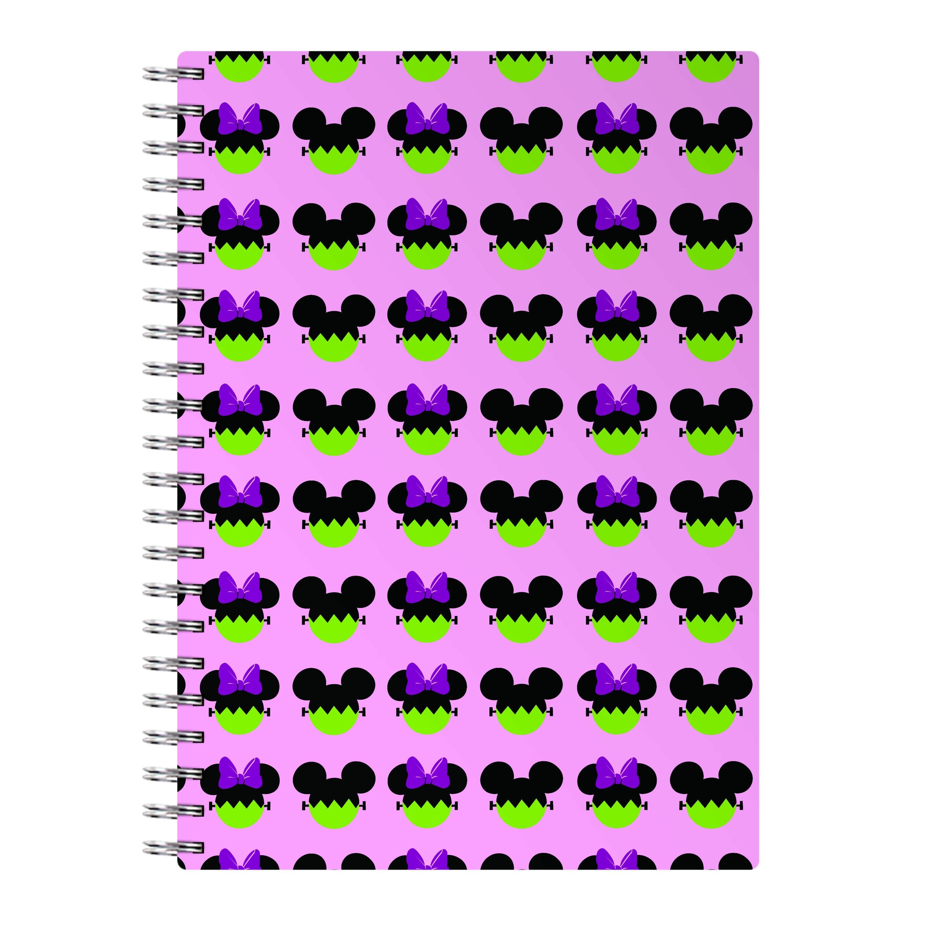 Frankenstein Mice Pattern Halloween Notebook