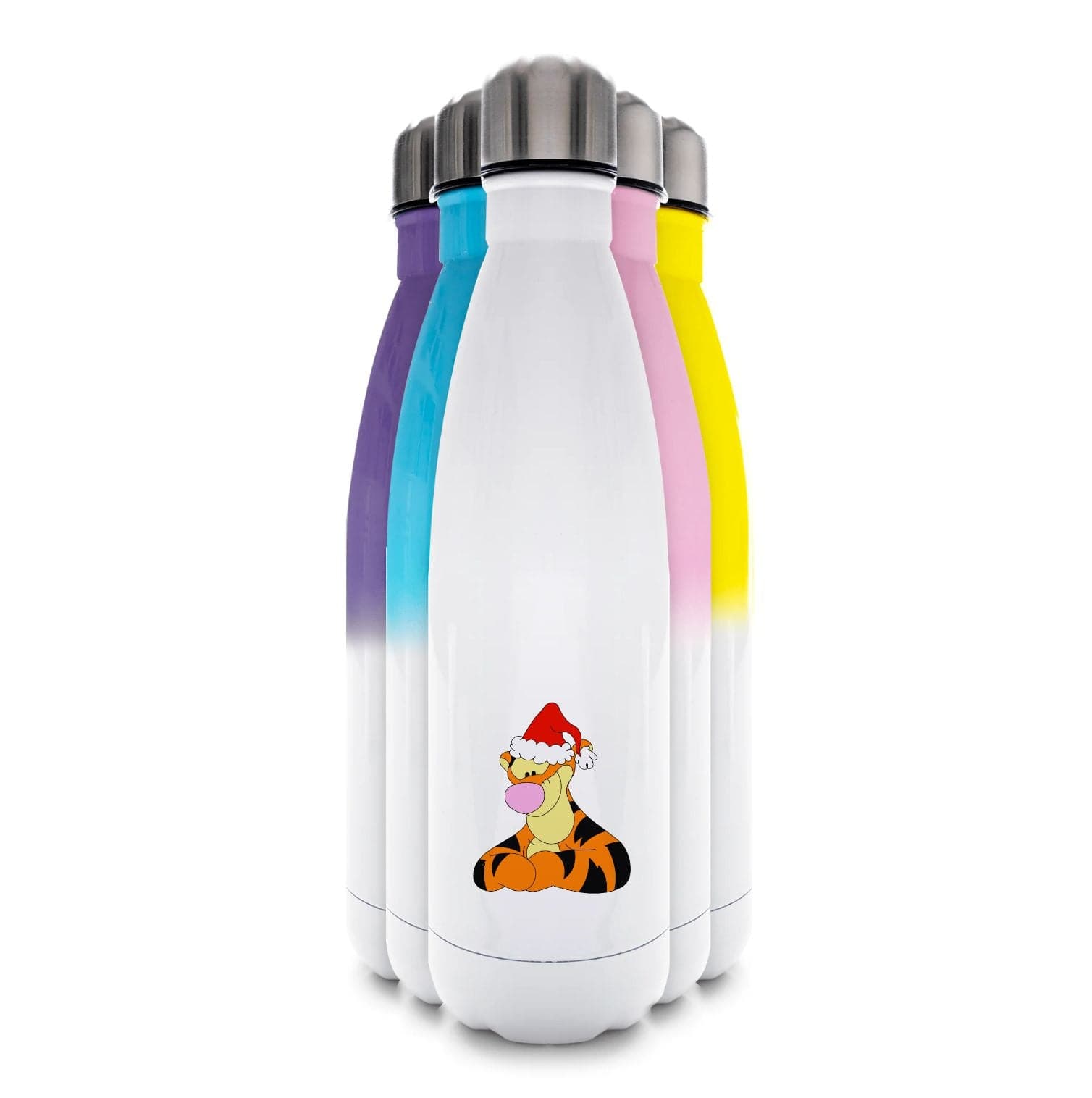 Tiger Pattern Christmas Water Bottle