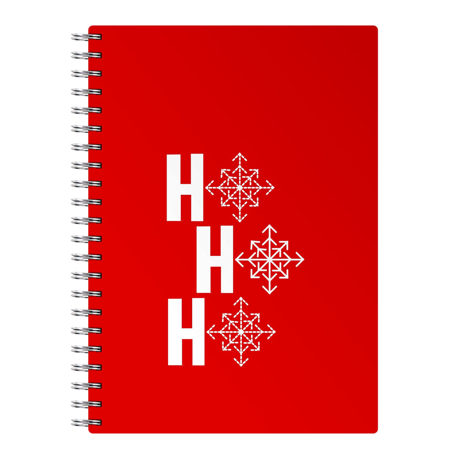 HO HO HO - Christmas Patterns Notebook