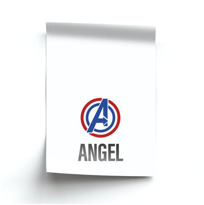 Superheroes Symbol - Personalised Superhero Comic Poster