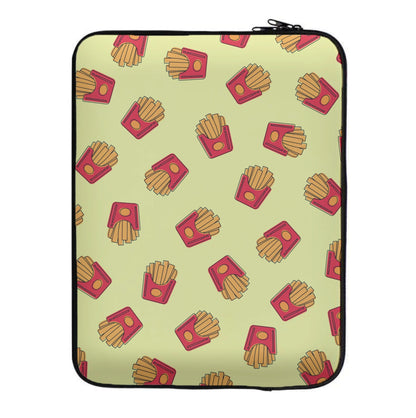 Fries - Fast Food Patterns Laptop Sleeve