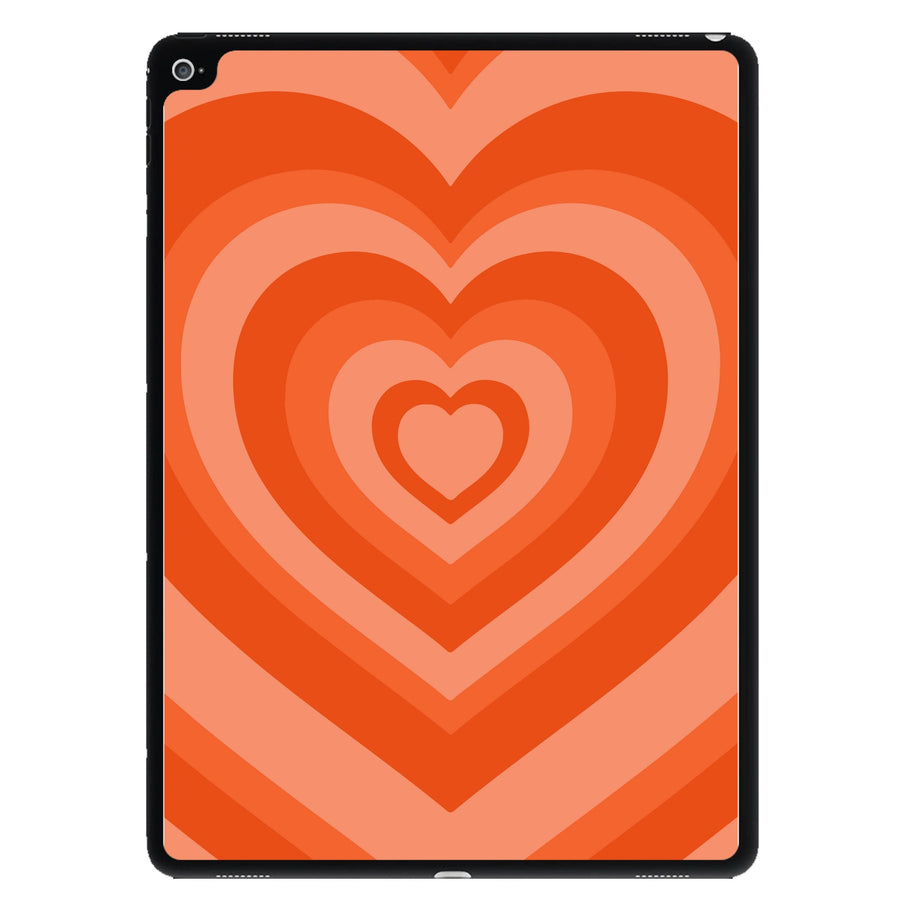 Orange - Colourful Hearts iPad Case