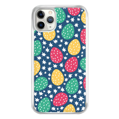 Blue Easter Eggs - Easter Patterns Phone Case