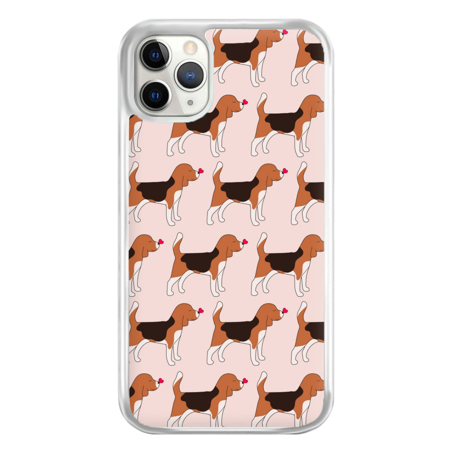 Love Beagle - Dog Pattern Phone Case