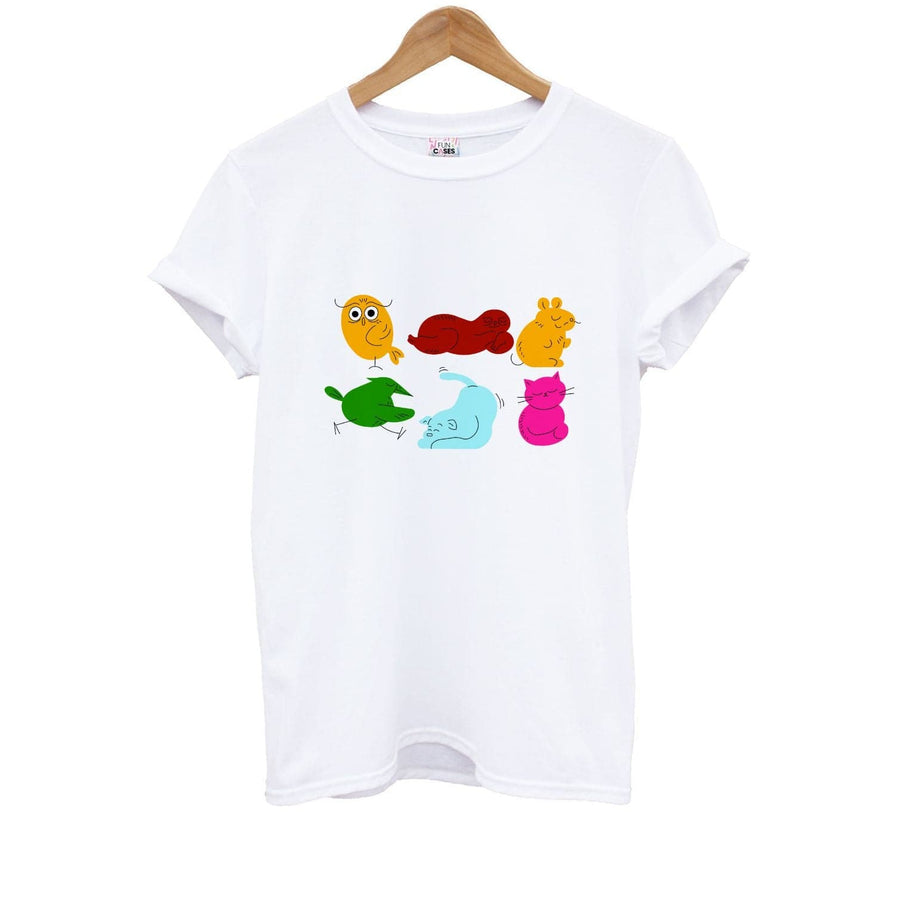 Animal Doodles - Emma Chamerlain Kids T-Shirt